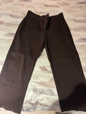 Dickies Dark Brown Straight-Leg Work Pants
